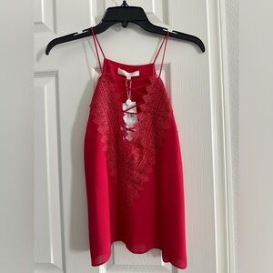 WAYF crisscross plunge blouse